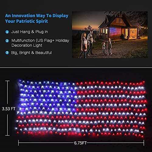 40% Off MZD8391 American Flag LED Lights with Code - Image 2