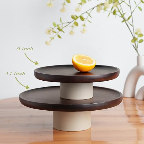 48% Off CEEFU Rustic Acacia Wood Cake Stand - Image 7