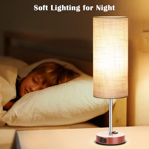 50% Off ZJOJO 2-Pack Nightstand Lamps with AC Outlets - Image 7