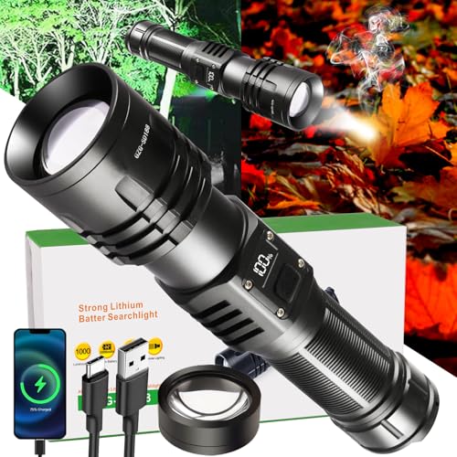 50% Off 10000 Lumen Rechargeable LED Flashlight - Image 1