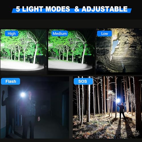 50% Off 10000 Lumen Rechargeable LED Flashlight - Image 4