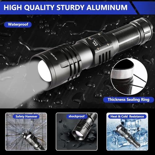 50% Off 10000 Lumen Rechargeable LED Flashlight - Image 6