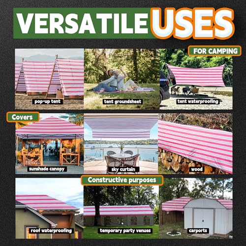 50% Off RAINDEWAY 10x13 ft Waterproof Polyethylene Tarp - Image 7