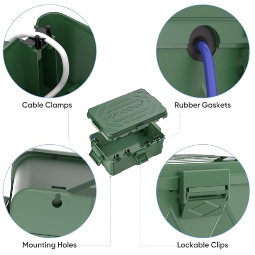 30% Off TICONN Outdoor Electrical Box for Extension Cords - Image 4