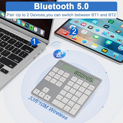 50% Off Wireless Rechargeable Bluetooth Numeric Keypad - Image 2