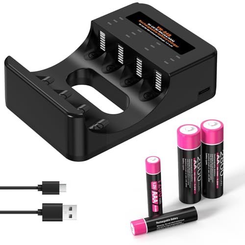 50% Off Rechargeable AA/AAA Batteries & Fast Charger - Image 1