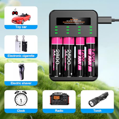 50% Off Rechargeable AA/AAA Batteries & Fast Charger - Image 6