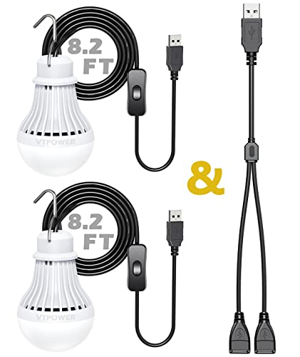 50% Off 2-Pack USB LED Camping Lights for Outdoor Use - Image 1