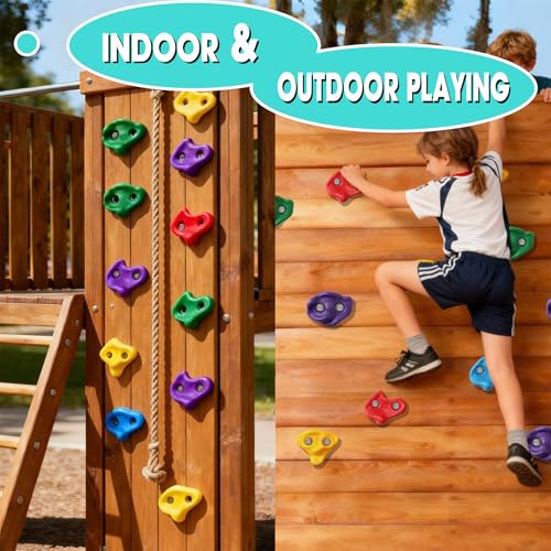 30% Off 12-Piece Rock Climbing Holds Set for Kids & Adults - Image 6