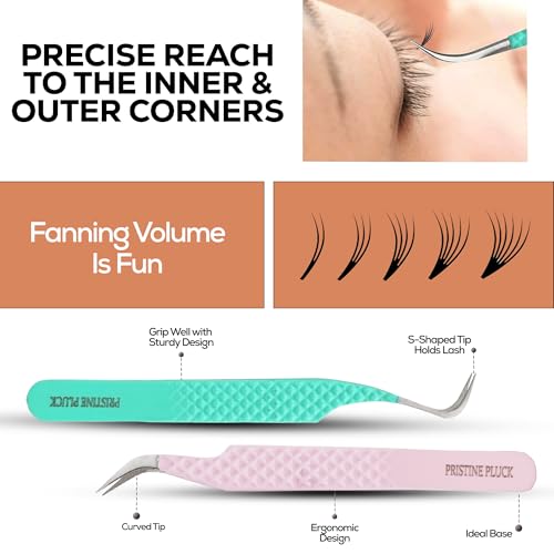 50% Off 5-Piece Eyelash Extension Tweezer Set for Professionals - Image 3