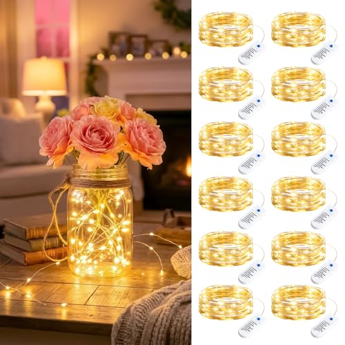 Save 50% on 12-Pack Battery Fairy Lights with Timer - Image 1
