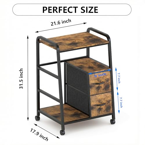 38% Off Printer Stand with Fabric Drawers & PC Tower Compartment - Image 2
