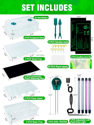 Save 53% on Hugbow Auto-Watering Seed Starter Kit with Grow Light - Image 2