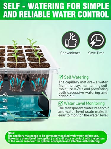 Save 53% on Hugbow Auto-Watering Seed Starter Kit with Grow Light - Image 3