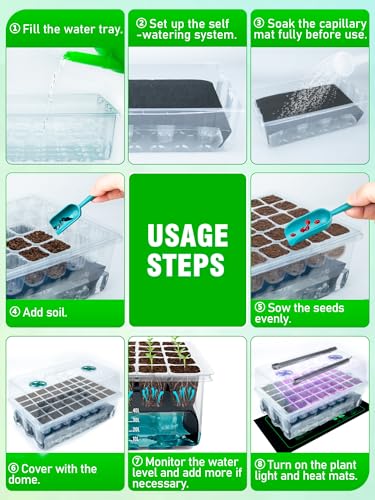 Save 53% on Hugbow Auto-Watering Seed Starter Kit with Grow Light - Image 4