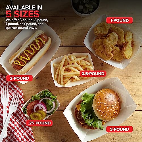 Save $4 on 100-Pack Disposable Red & White Checkered Food Trays - Image 6