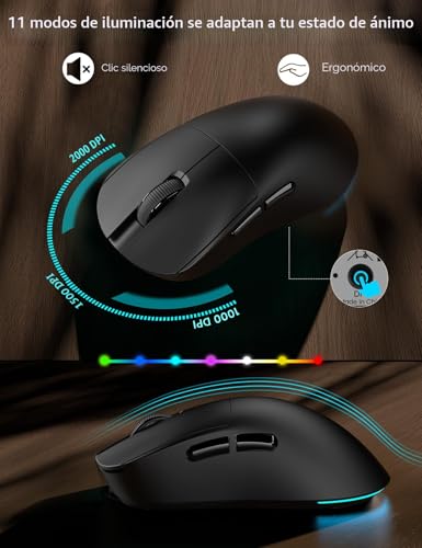 Save 35% on Retro Wireless Keyboard & Mouse Combo with RGB - Image 5