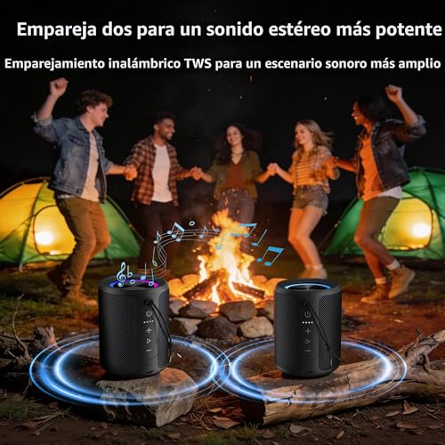 33% Off DUDGSIS IPX7 Waterproof Bluetooth Speaker with RGB Lights - Image 4