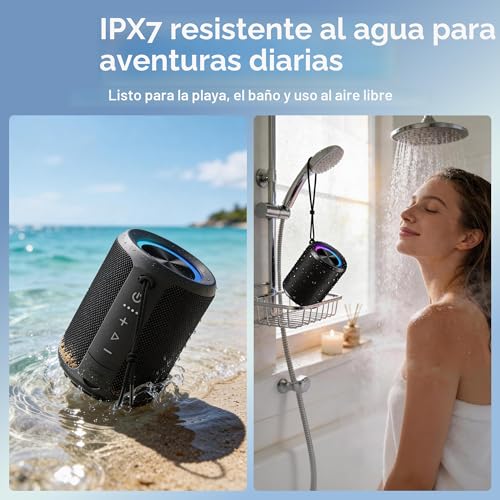33% Off DUDGSIS IPX7 Waterproof Bluetooth Speaker with RGB Lights - Image 6