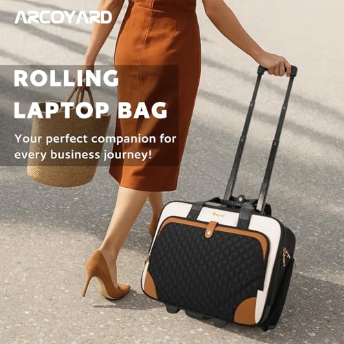 32% Off Arcoyard Rolling Laptop Bag for Women - Now $60.77 - Image 2