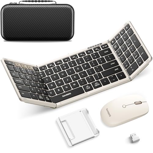 Save 34% on Samsers Foldable Bluetooth Keyboard & Mouse Combo