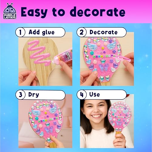 33% Off DIY Wooden Hand Mirror Craft Kit for Girls - Image 4