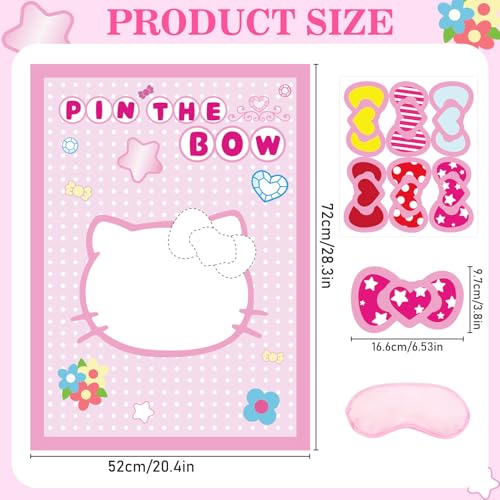 36% Off Pink Cat Birthday Party Game & Decor Set - Image 2