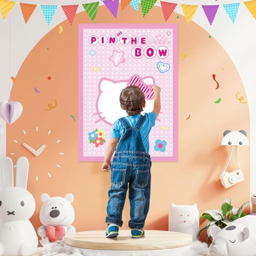 36% Off Pink Cat Birthday Party Game & Decor Set - Image 5