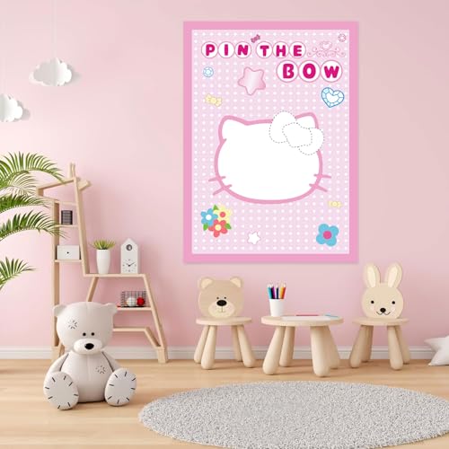 36% Off Pink Cat Birthday Party Game & Decor Set - Image 7