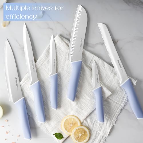 Save 41% on Astercook 15-Piece German Steel Knife Set with Block - Image 4