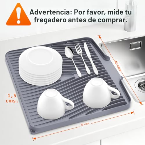 47% Off COPLIB Silicone Dish Drying Mat for Kitchen Counter - Image 2