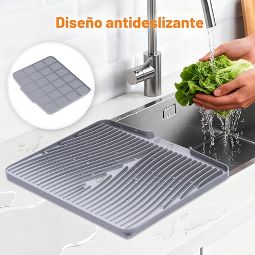 47% Off COPLIB Silicone Dish Drying Mat for Kitchen Counter - Image 3