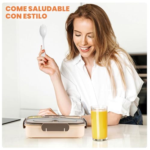 38% Off EASYFUN 4-Compartment Bento Lunch Box for Adults - Image 7