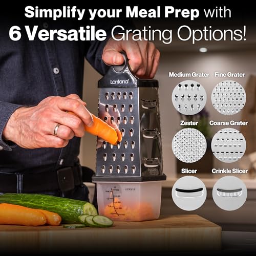 Save 33% on Lantana Stainless Steel 6-in-1 Kitchen Grater - Image 2