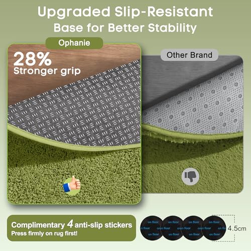 30% Off Ophanie Plush Round Rug for Kids & Dorm Rooms - Image 4