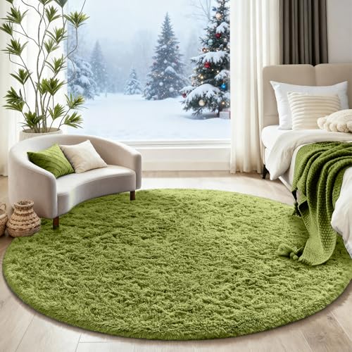 30% Off Ophanie Plush Round Rug for Kids & Dorm Rooms - Image 5