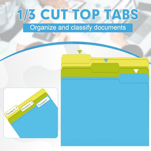 50% Off HERKKA 120-Pack Color File Folders with Tabs - Image 3