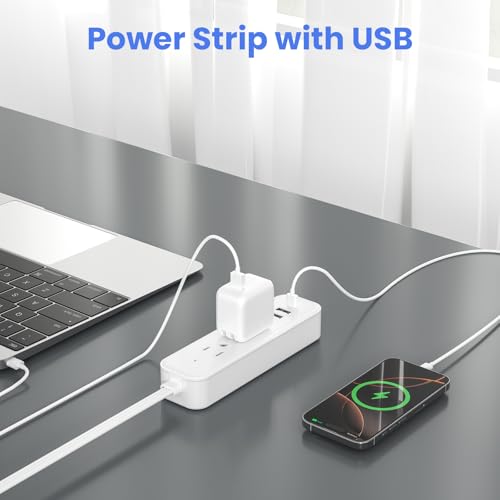 Save 50% on Flat Surge Protector Power Strip with USB Ports - Image 7