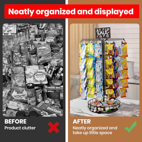 50% Off 5-Tier Rotating Snack Display Rack for Retail - Image 4