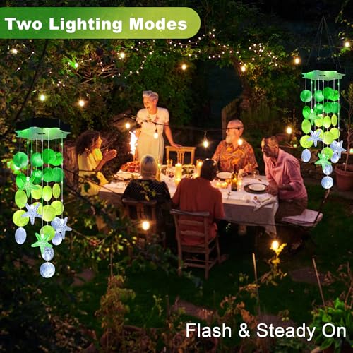 Solar Shell Wind Chimes for Outdoor Decor - 55% Off - Image 4