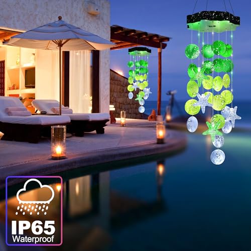 Solar Shell Wind Chimes for Outdoor Decor - 55% Off - Image 5