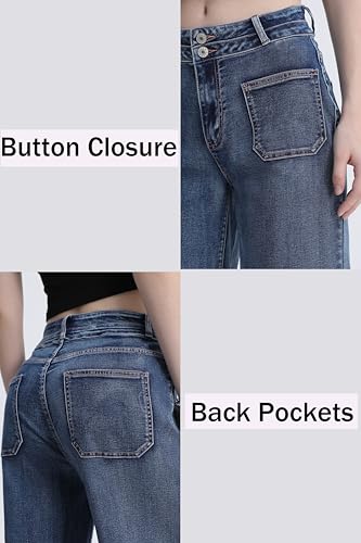 50% Off Women's High-Waisted Wide-Leg Jeans - Image 6