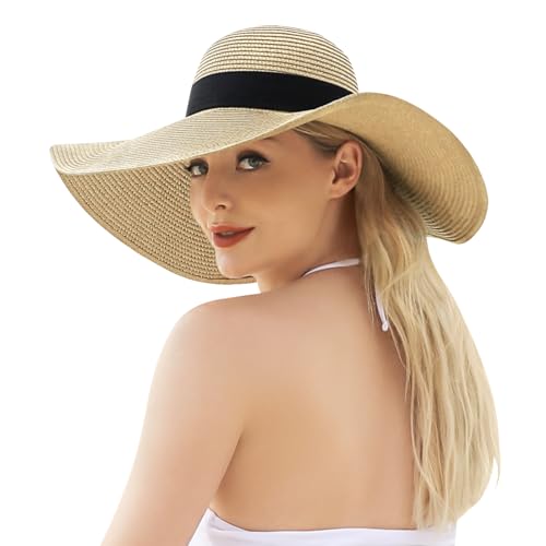 50% Off Women's Wide Brim Sun Hat with UPF 50+ Protection - Image 1