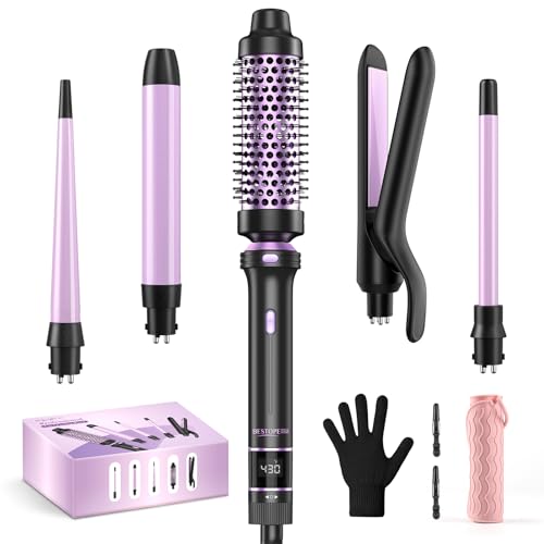 Save 30% on 5-in-1 Hair Styling Iron Set with Heat Mat