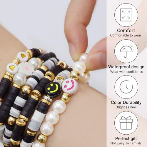 50% Off Surfer Heishi Friendship Bracelets Set - Image 5
