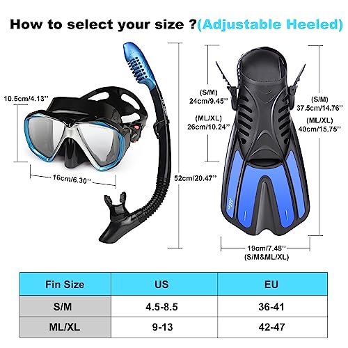 50% Off EXP VISION Snorkel Set with Anti-Fog Mask & Fins - Image 5