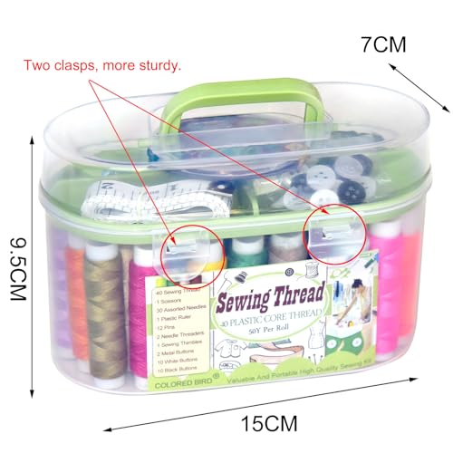 50% Off 40-Spool Sewing Thread Kit with Portable Toolbox - Image 2