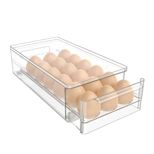 Save 50% on Transparent Acrylic Egg Storage Box for Fridge - Image 1