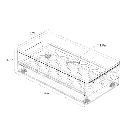 Save 50% on Transparent Acrylic Egg Storage Box for Fridge - Image 2