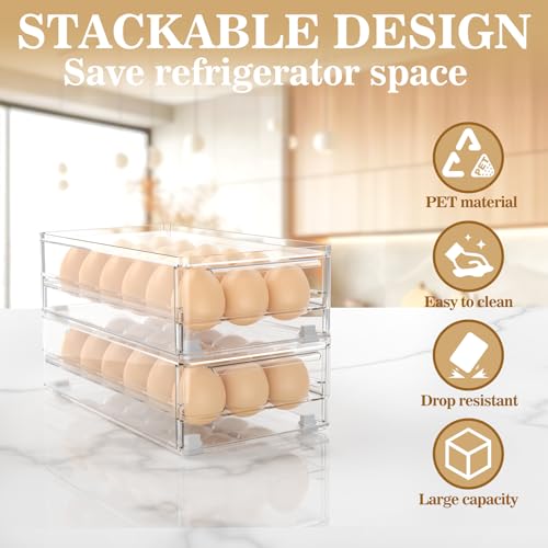 Save 50% on Transparent Acrylic Egg Storage Box for Fridge - Image 4